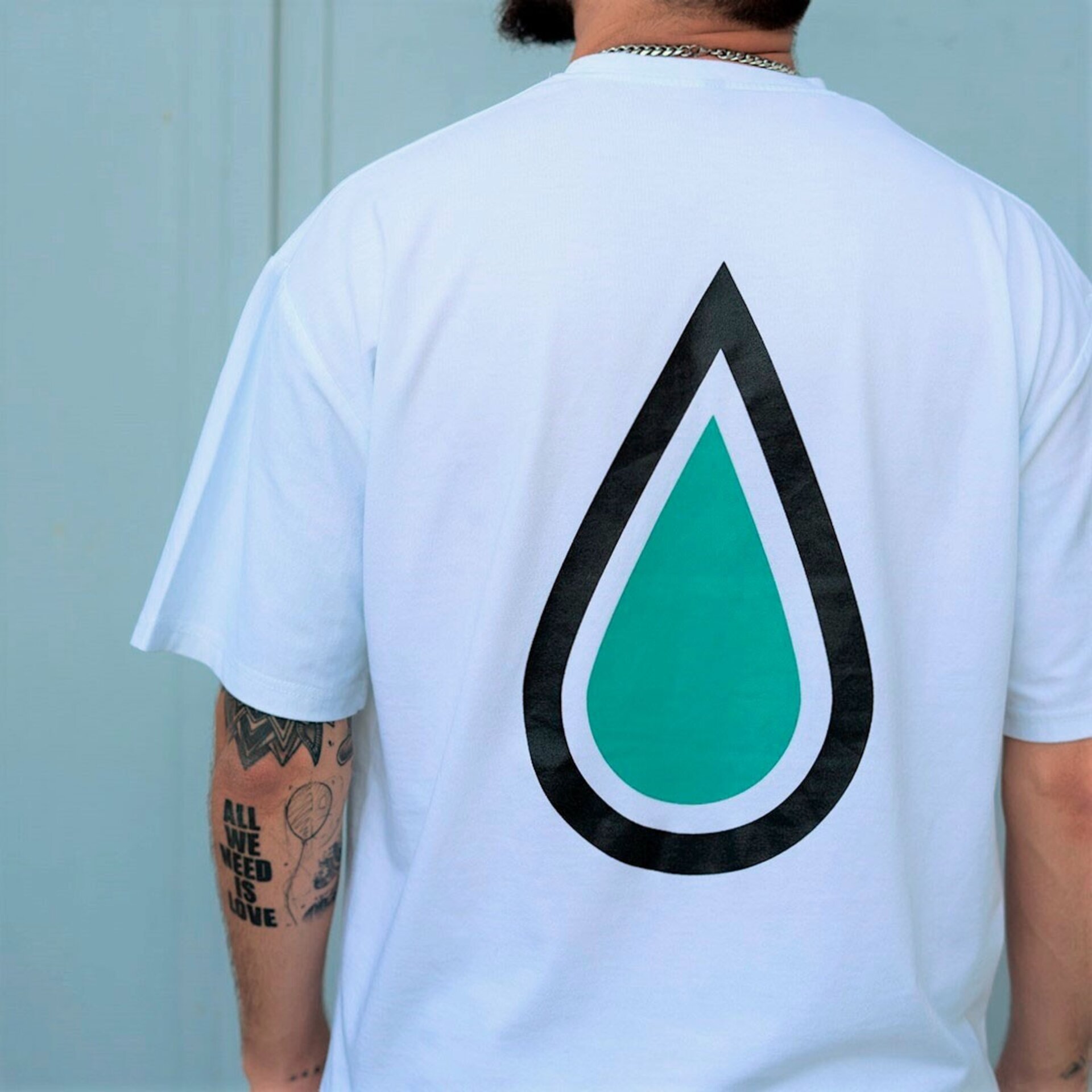 DROP WHITE OVERSIZE T-SHIRT - 3
